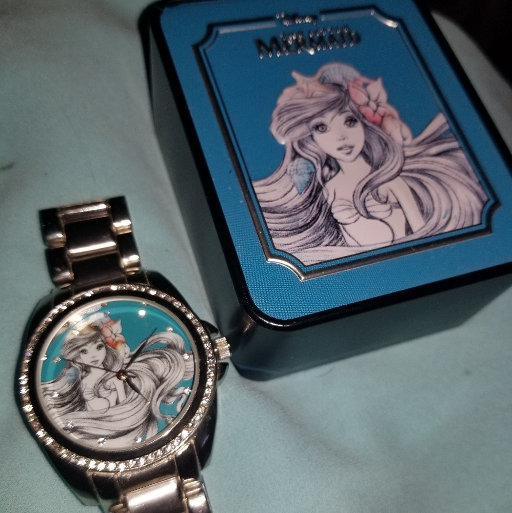 The Little Mermaid Rhinestone Watch